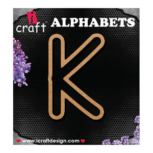 iCraft Wooden Outline Alphabets- K