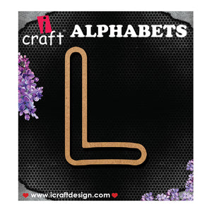 iCraft Wooden Outline Alphabets- L