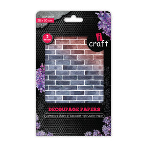 iCraft Decoupage Paper Pack - Dual-Sheet Set for Resin Art & Furniture Upcycling and DIY’s - 3027