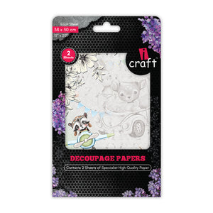 iCraft Decoupage Paper Pack - Dual-Sheet Set for Resin Art & Furniture Upcycling and DIY’s - 3044