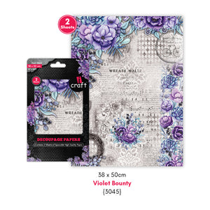 iCraft Decoupage Paper Pack - Dual-Sheet Set for Resin Art & Furniture Upcycling and DIY’s - 3045