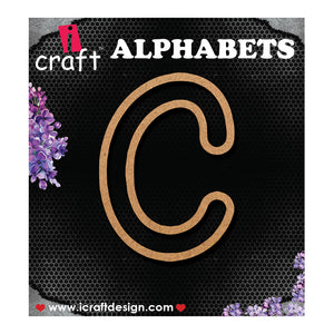 iCraft Wooden Outline Alphabets- C