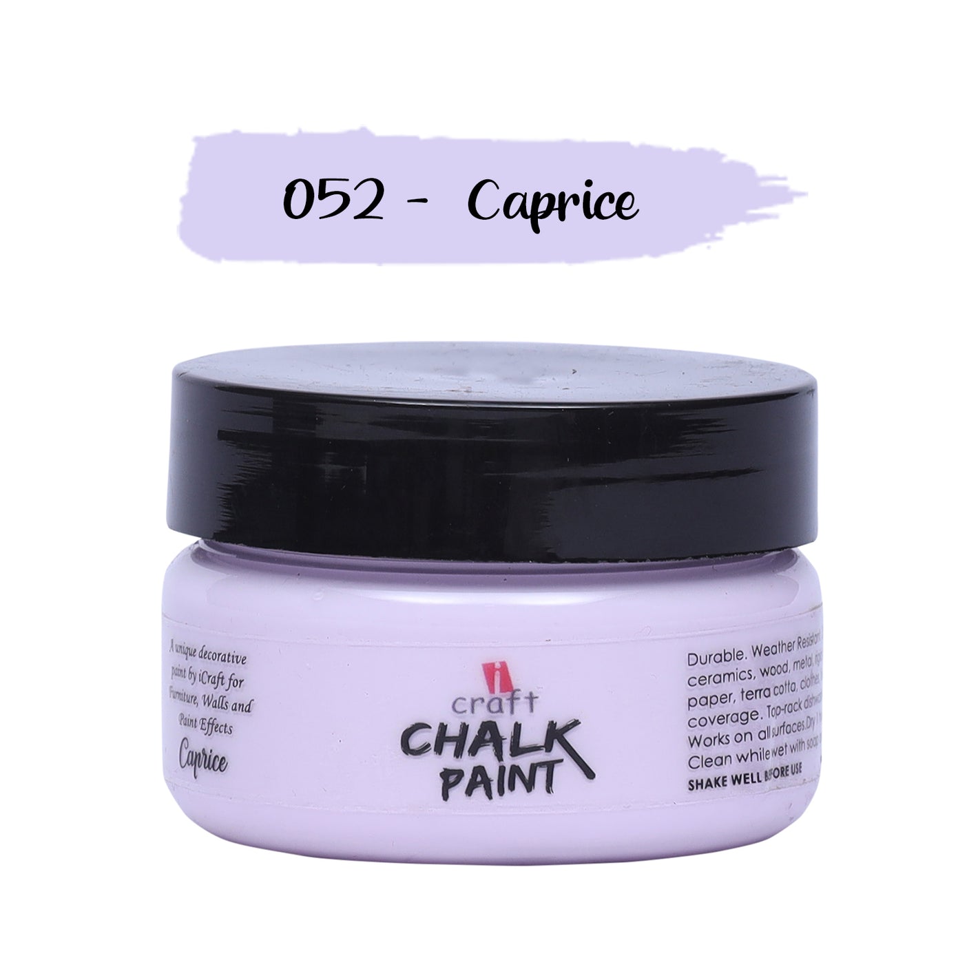 iCraft Premium Chalk Paint - Smooth, Creamy & Non-Toxic - Ideal for DIY & Resin Projects-50ml Caprice