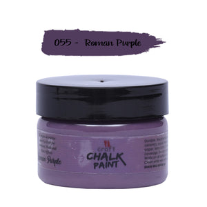 iCraft Premium Chalk Paint - Smooth, Creamy & Non-Toxic - Ideal for DIY & Resin Projects-50ml Roman Purple