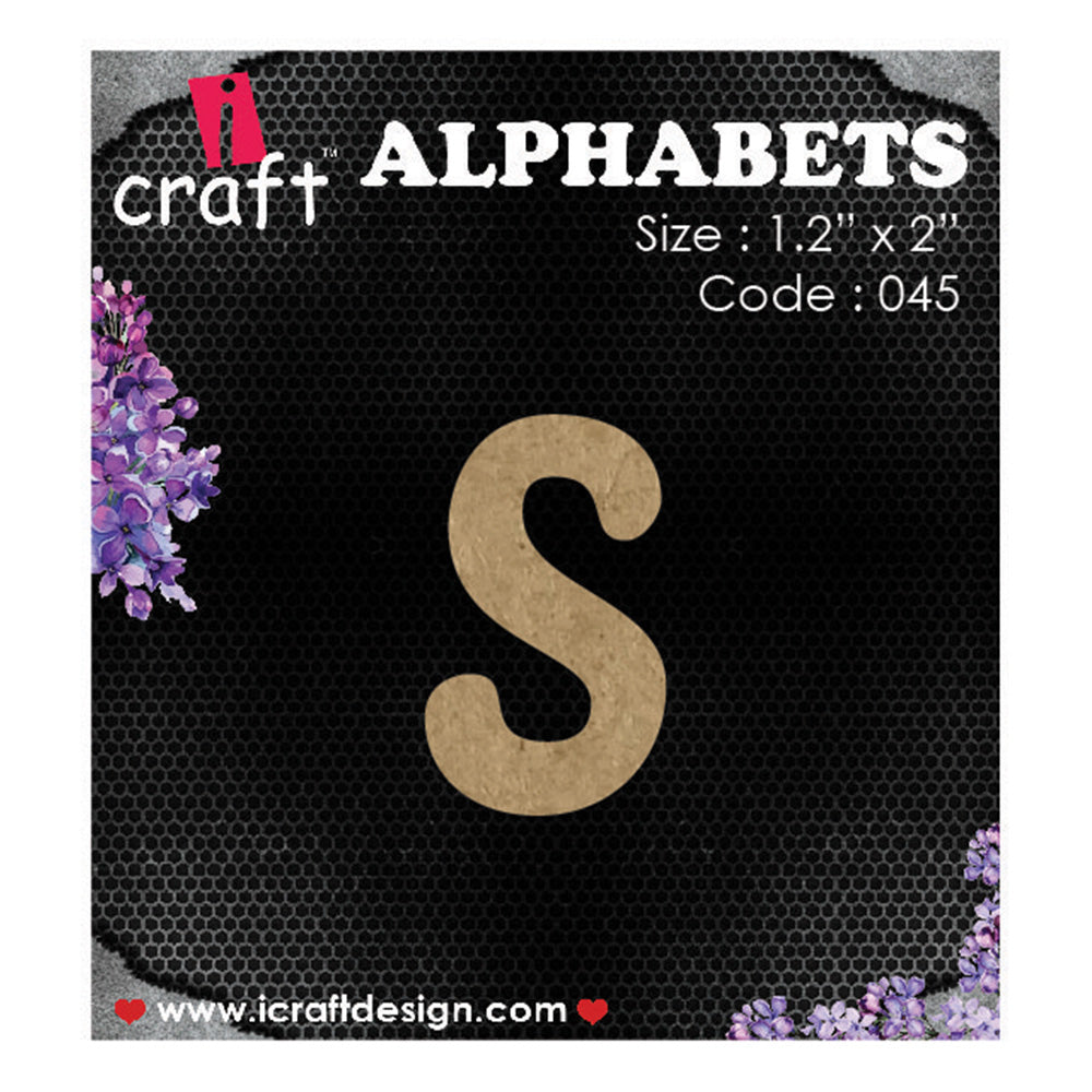iCraft Wooden Alphabets-Lowercase S