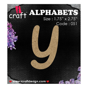 iCraft Wooden Alphabets-Lowercase Y