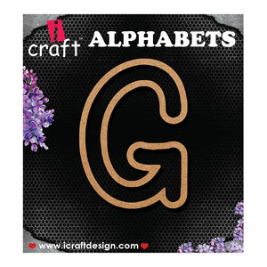 iCraft Wooden Outline Alphabets- G
