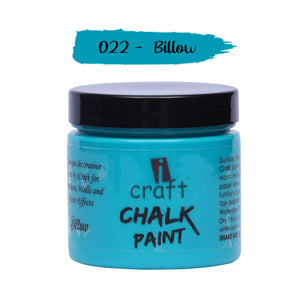 iCraft Premium Chalk Paint - Smooth, Creamy & Non-Toxic - Ideal for DIY & Resin Projects-250ml Billow