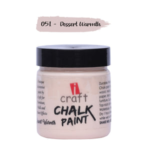 iCraft Premium Chalk Paint - Smooth, Creamy & Non-Toxic - Ideal for DIY & Resin Projects-100ml  Dessert Warmth