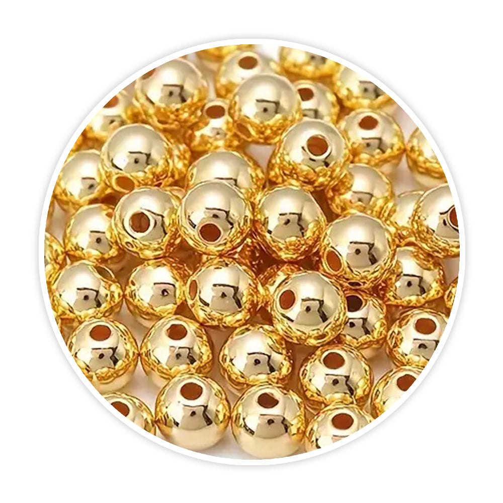 Golden Moti Beads -L Illuminate Your Creations!” Pack Of 20 Grams