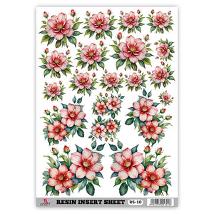 iCraft Resin Sheet RS-10 Transparent OHP Sheet with Flowers, Mandala, Motif, Pichwai  Designs - Sospeso Sheet for Resin Art, Coaster, Clock, Nameplate, Tray, Embossing, Scrapbook, Greeting Cards, Jewelry Pack of 1 Pcs