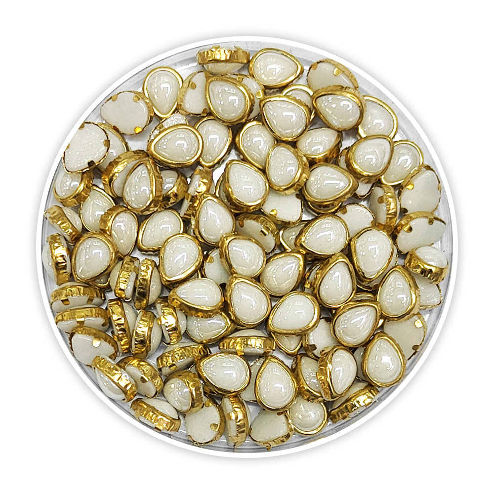 iCraft Rainbow Metal Beads-DROP.Pack Of 25Grams