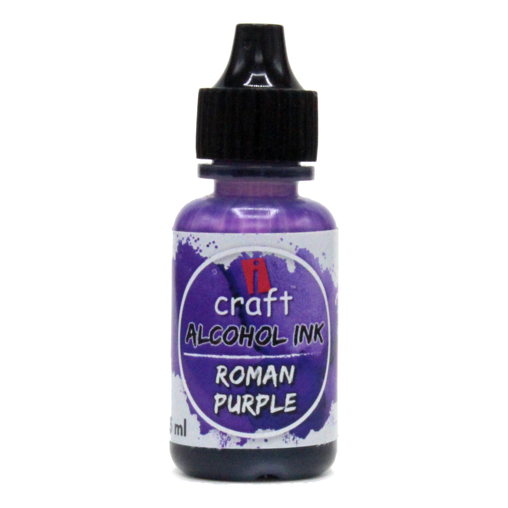 iCraft Alcohol Ink -Roman Purple Vibrant and Versatile Ink for Resin and Abstract Art