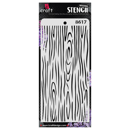 iCraft Multi-Surface Stencils - Perfect for Walls, DIY & Resin Art Projects | Reusable | Layering 4" x 8" Stencil-8617