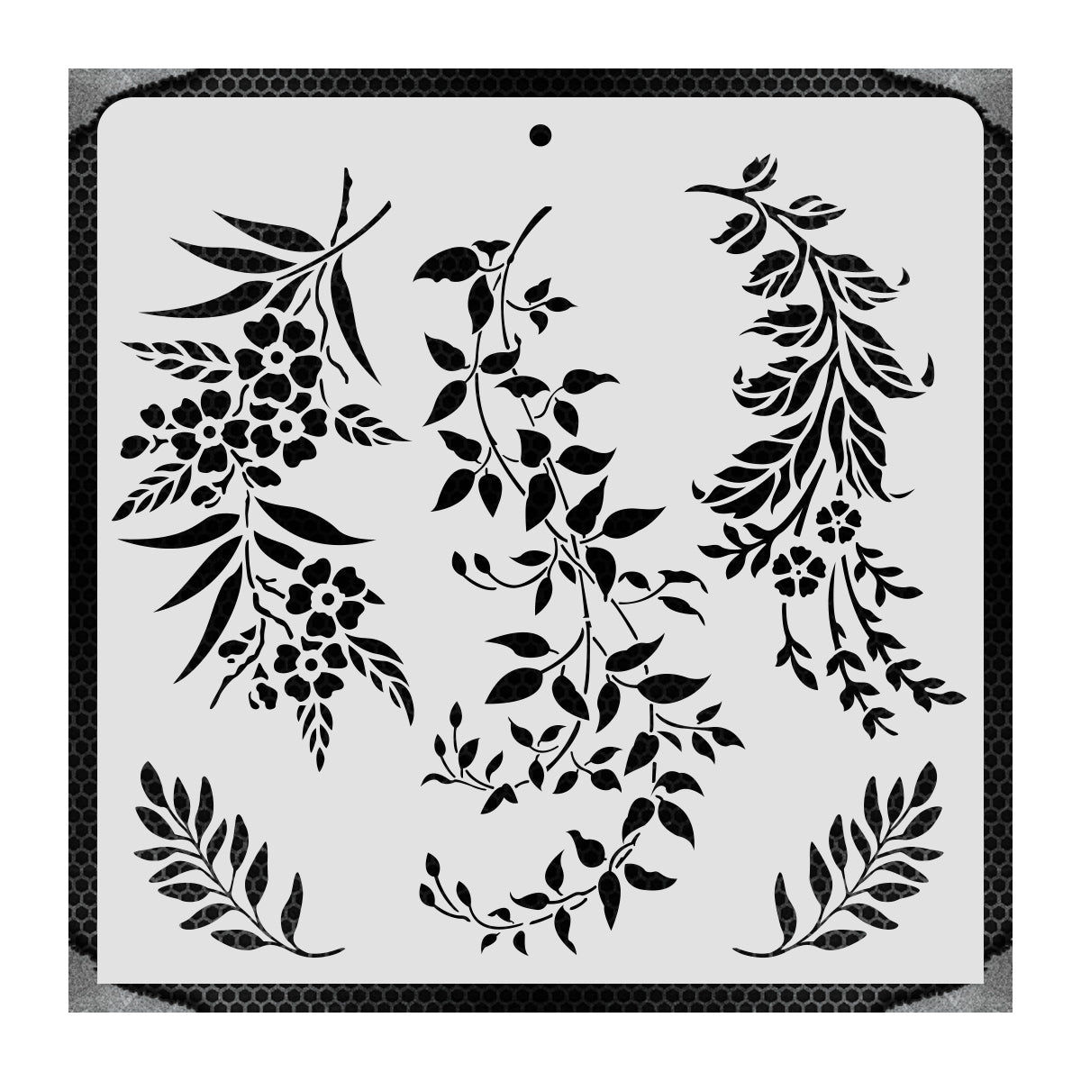 iCraft Multi-Surface Stencils - Perfect for Walls, DIY & Resin Art Projects | Reusable |12" x 12" Stencil-8813