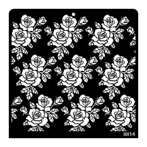 iCraft Multi-Surface Stencils - Perfect for Walls, DIY & Resin Art Projects | Reusable |12" x 12" Stencil-8814
