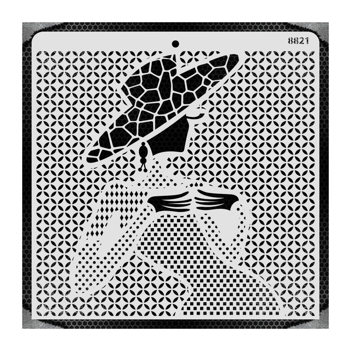 iCraft Multi-Surface Stencils - Perfect for Walls, DIY & Resin Art Projects | Reusable |12" x 12" Stencil-8821