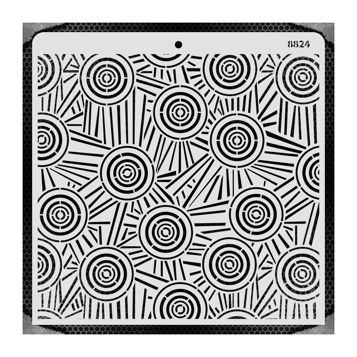 iCraft Multi-Surface Stencils - Perfect for Walls, DIY & Resin Art Projects | Reusable |12" x 12" Stencil-8824