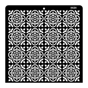 iCraft Multi-Surface Stencils - Perfect for Walls, DIY & Resin Art Projects | Reusable |12" x 12" Stencil-8828
