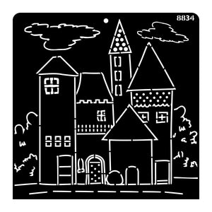iCraft Multi-Surface Stencils - Perfect for Walls, DIY & Resin Art Projects | Reusable |12" x 12" Stencil-8834