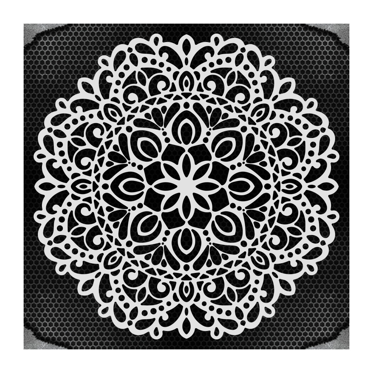 iCraft Multi-Surface Stencils - Perfect for Walls, DIY & Resin Art Projects | Reusable |12" x 12" Stencil-8835