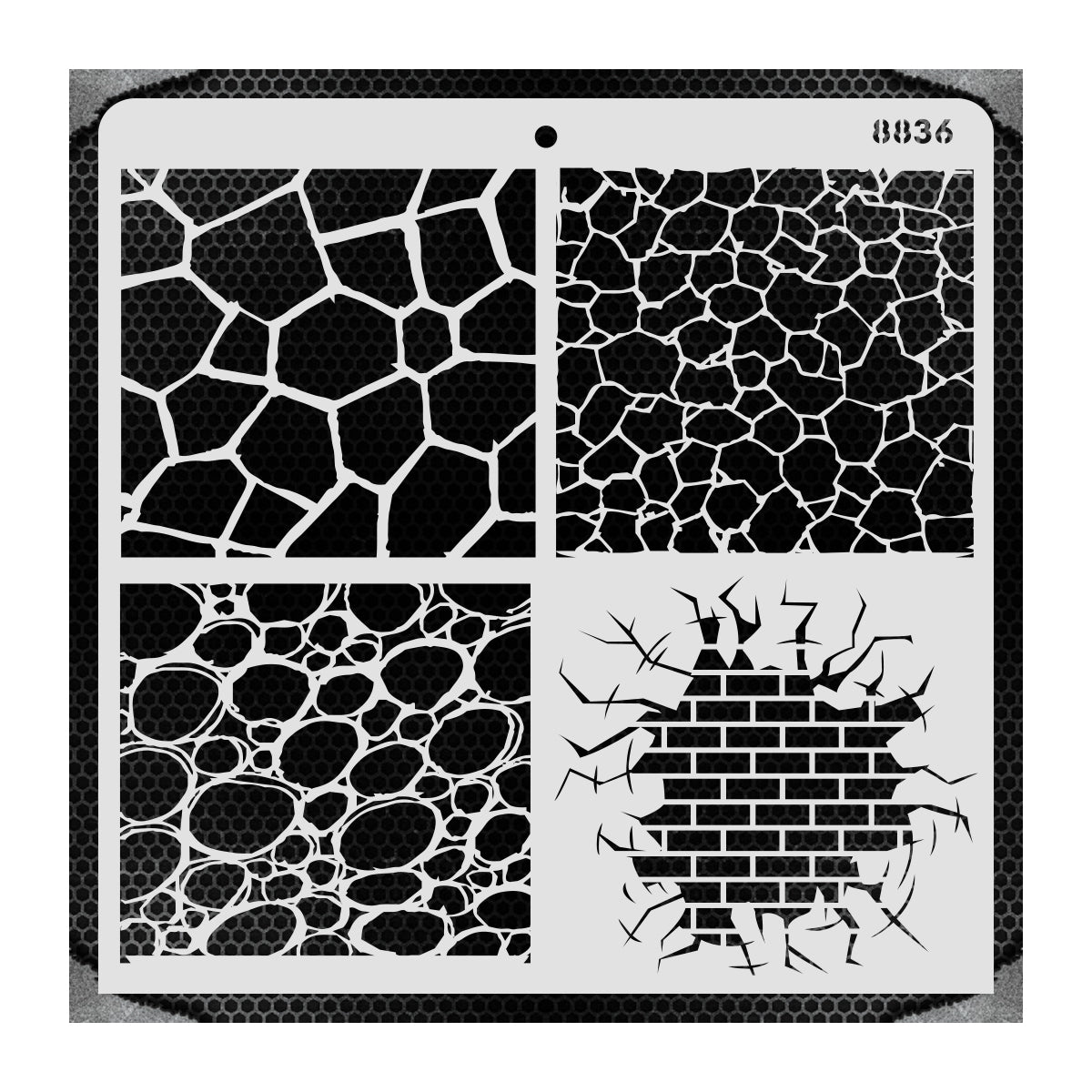 iCraft Multi-Surface Stencils - Perfect for Walls, DIY & Resin Art Projects | Reusable |12" x 12" Stencil-8836