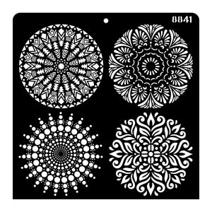 iCraft Multi-Surface Stencils - Perfect for Walls, DIY & Resin Art Projects | Reusable |12" x 12" Stencil-8841