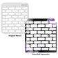 iCraft Multi-Surface Stencils - Perfect for Walls, DIY & Resin Art Projects | Reusable |Mini Stencil 4"x 4"-8946