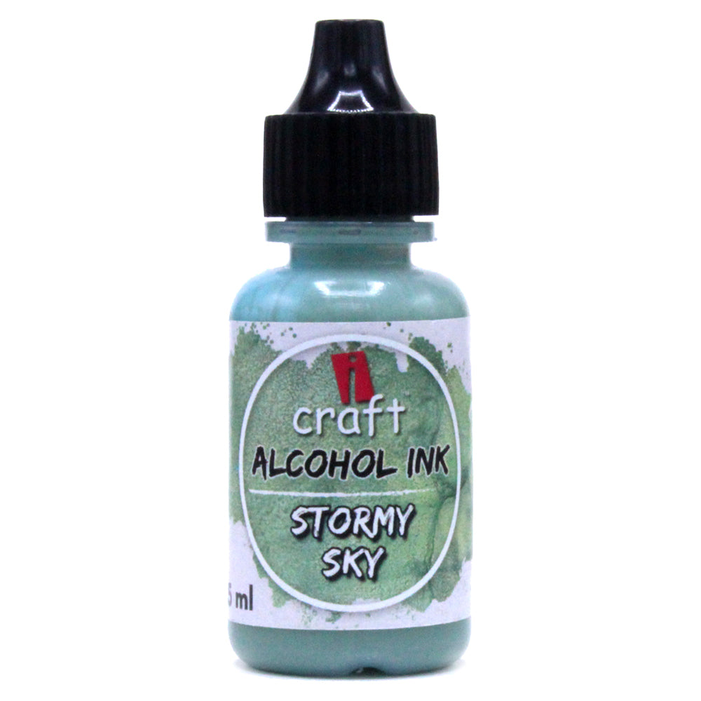 iCraft Alcohol Ink -Stormy Sky Vibrant and Versatile Ink for Resin and Abstract Art