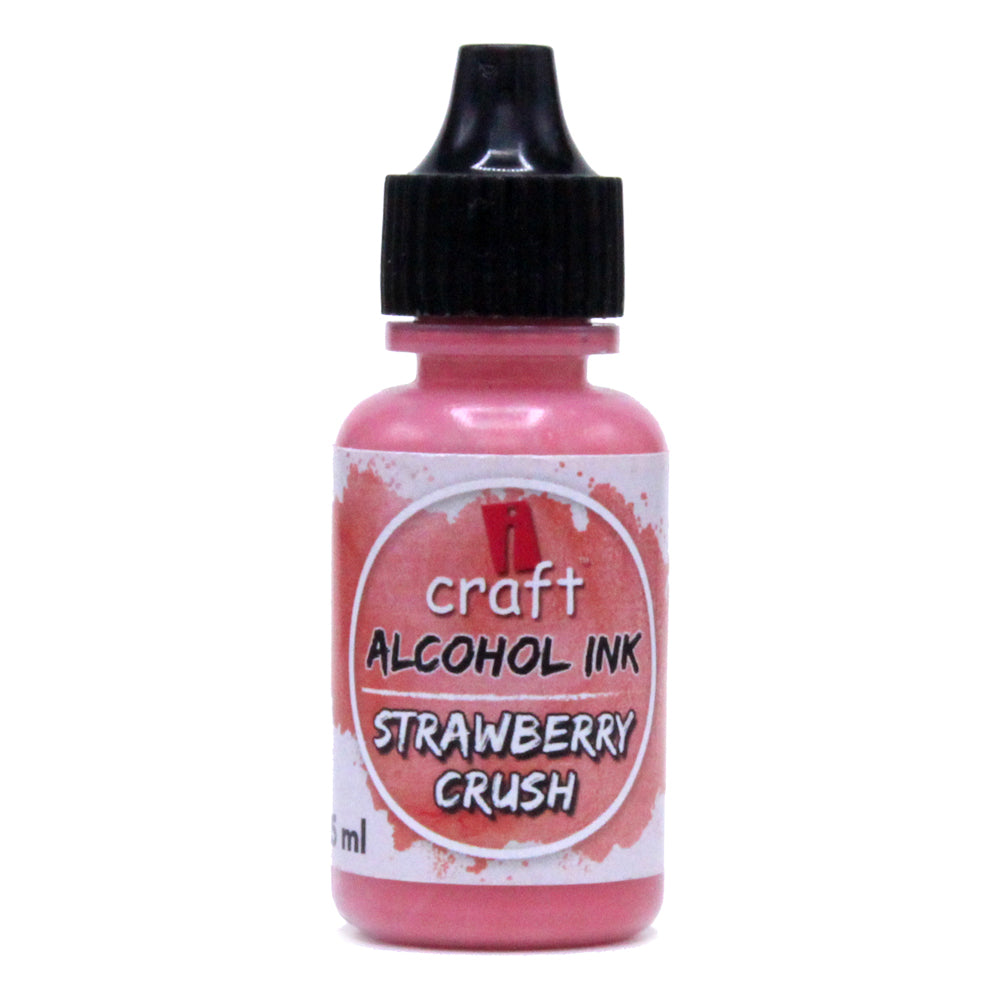 iCraft Alcohol Ink -Strawberry Crush Vibrant and Versatile Ink for Resin and Abstract Art