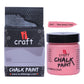 iCraft Premium Chalk Paint - Smooth, Creamy & Non-Toxic - Ideal for DIY & Resin Projects-100ml  Strawberry Crush