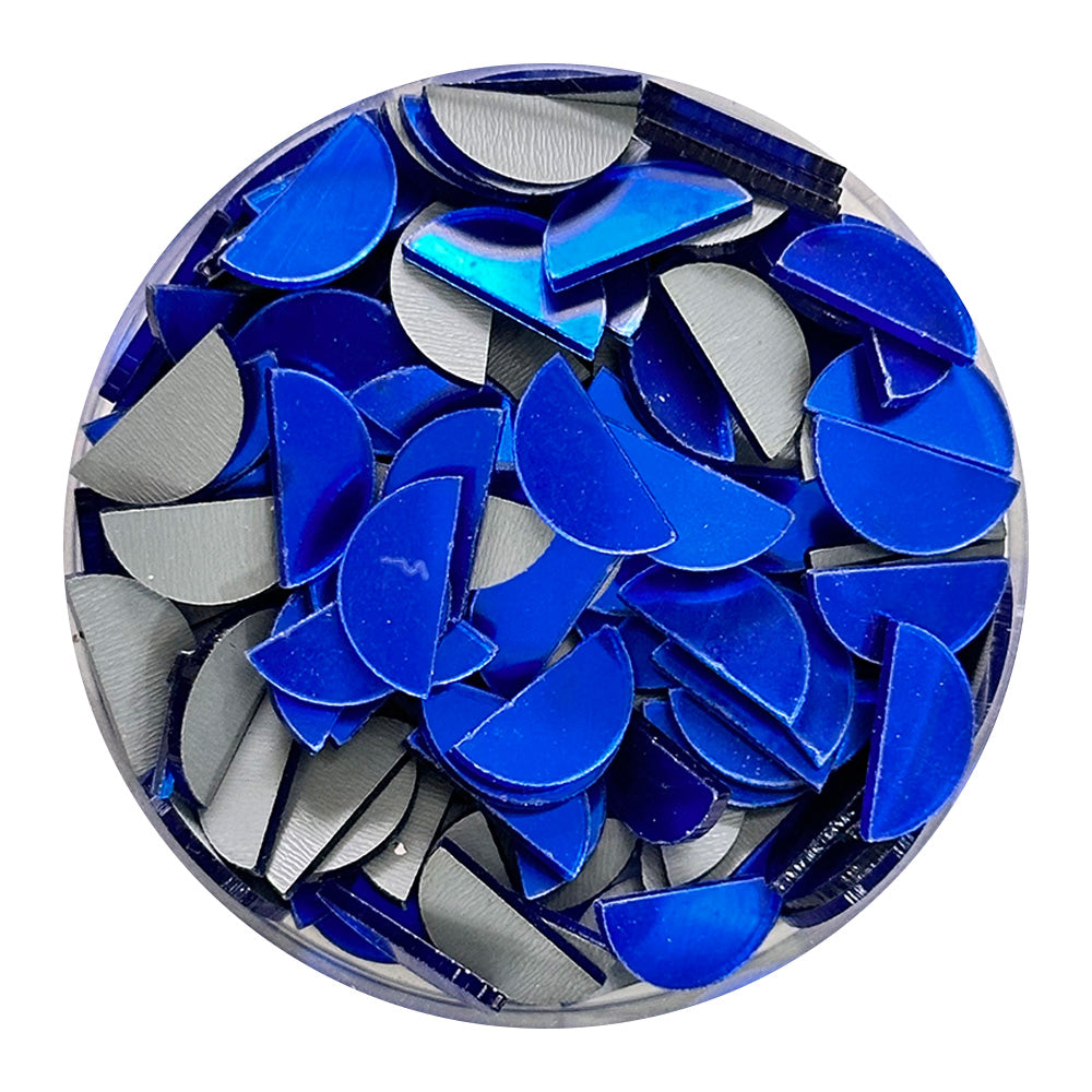 iCraft Accessories  Acrylic Mirrors Half Round 15mm. Pack Of 25 Grams