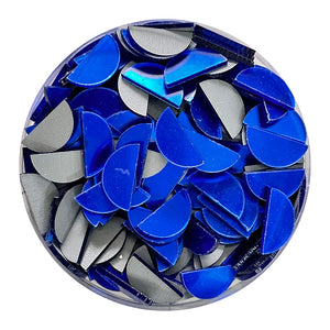 iCraft Accessories  Acrylic Mirrors Half Round 15mm. Pack Of 25 Grams