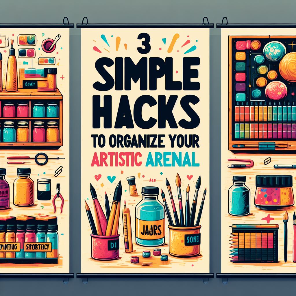 Conquering Creative Chaos: 3 Simple Hacks to Organise Your Artistic Arsenal