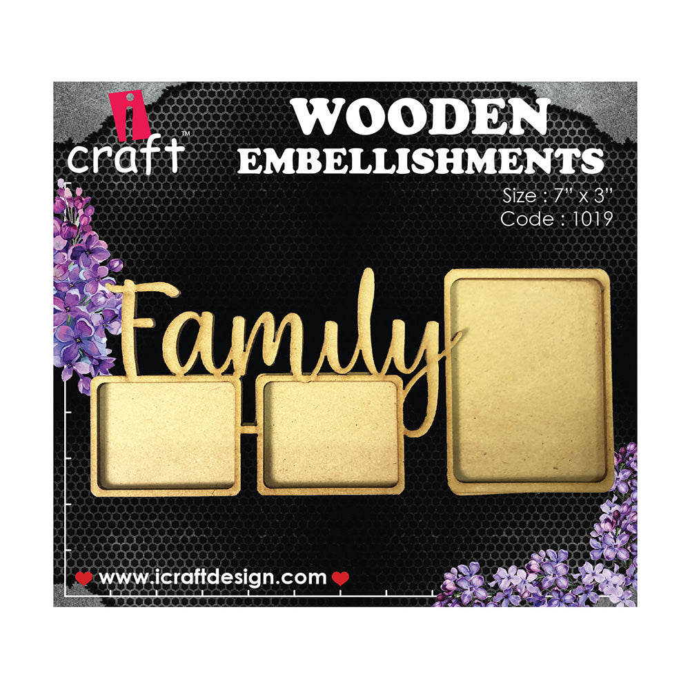 iCraft Wooden Photo Frames WE 1019