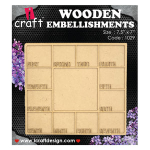 iCraft Wooden Photo Frames WE 1029