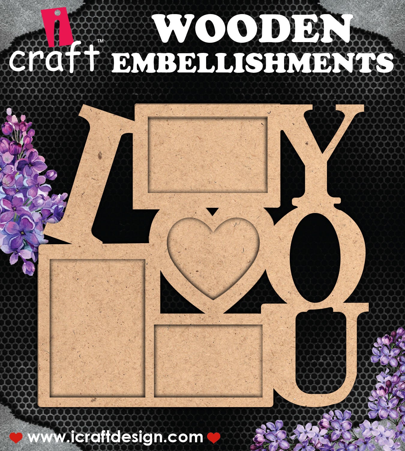 iCraft Wooden Photo Frames WE 1042