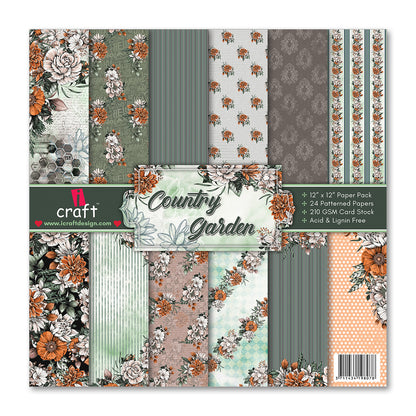iCraft Pattern Paper- Country Garden