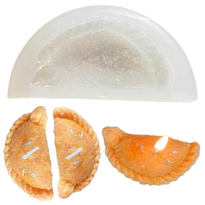 Gujiya (Karanji) Silicone Mould — for Resin, Wax & Clay