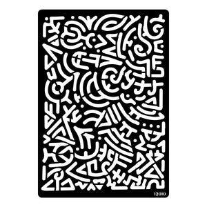 iCraft Multi-Surface Stencils - Perfect for Walls, DIY & Resin Art Projects | Reusable |A4 Stencil-12010