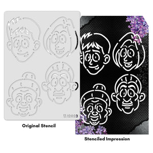 iCraft Multi-Surface Stencils - Perfect for Walls, DIY & Resin Art Projects | Reusable |A4 Stencil-12023