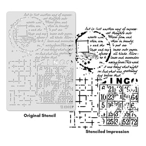 iCraft Multi-Surface Stencils - Perfect for Walls, DIY & Resin Art Projects | Reusable |A4 Stencil-12027