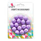 iCraft Accessories-Lavender Moti 14mm.Pack Of 30 Grams