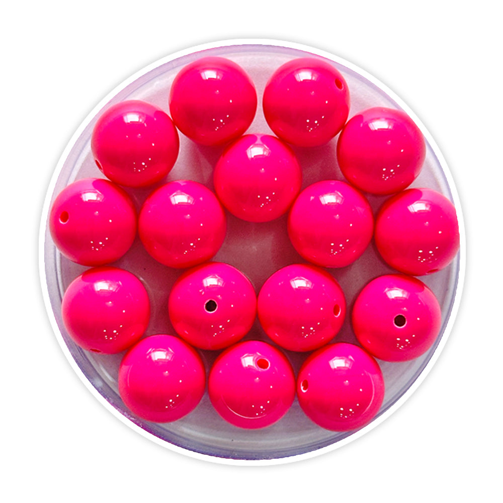 iCraft Accessories-Neon Pink Moti 14mm.Pack Of 30 Grams