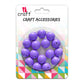 iCraft Accessories-Purple Moti 14mm.Pack Of 30 Grams