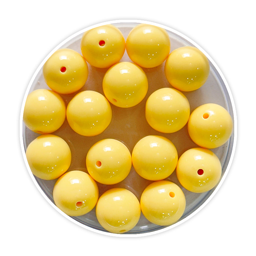 iCraft Accessories-Yellow Moti 14mm.Pack Of 30 Grams