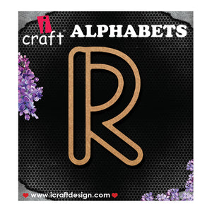 iCraft Wooden Outline Alphabets- R