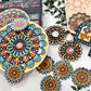 iCraft DIY Traditional Mandala Art Kit - Diwali Special for a Festive Home - Beginner-Friendly Mandala Painting Therapy Kit for Mindfulness and Creativity