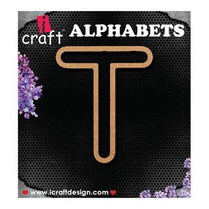 iCraft Wooden Outline Alphabets- T