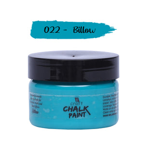 iCraft Premium Chalk Paint - Smooth, Creamy & Non-Toxic - Ideal for DIY & Resin Projects-50ml  Billow